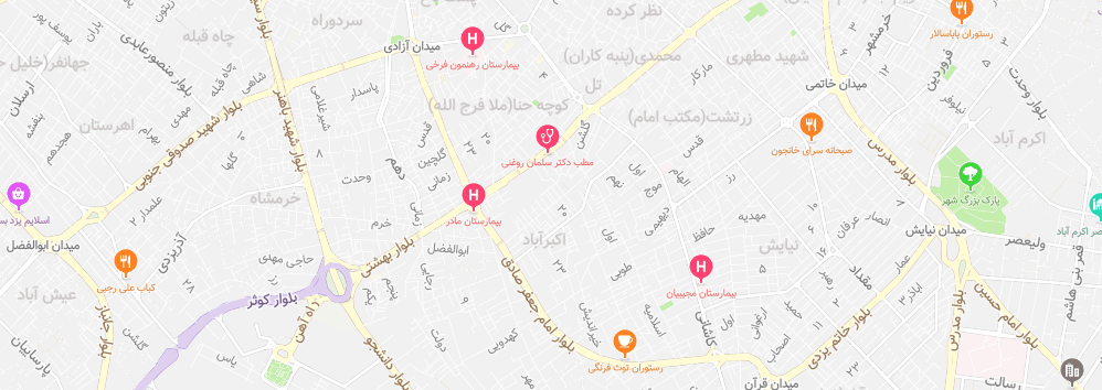 map min - تماس با ما